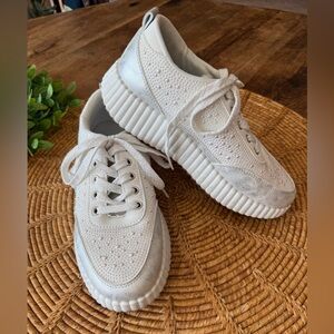 Comfort est 1946 White Stud Accent Lace-Up Sneakers